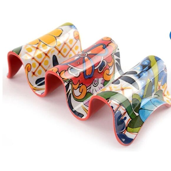 Prepara Multi Taco Holder in Red / two sided Set Of 4 - Picture 1 of 5
